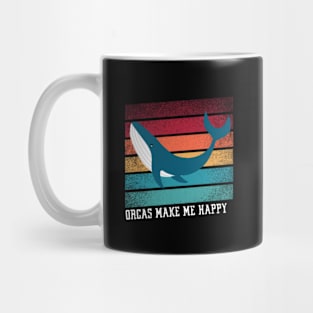 Orcas Make Me Happy Mug